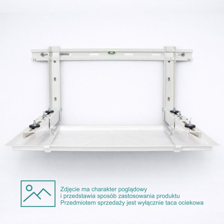 Taca ociekowa z przewodem grzewczym i termostatem do wsporników wiszących