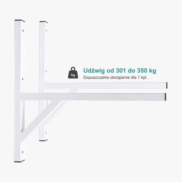 Wsporniki o udźwigu 301 - 350 kg